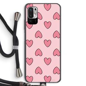 CaseCompany Ondersteboven verliefd: Xiaomi Redmi Note 10 5G Transparant Hoesje met koord