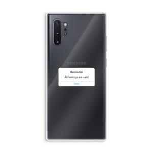 CaseCompany Reminder: Samsung Galaxy Note 10 Plus Transparant Hoesje