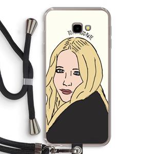 CaseCompany Mary Kate: Samsung Galaxy J4 Plus Transparant Hoesje met koord