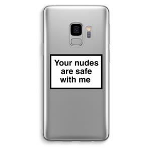 CaseCompany Safe with me: Samsung Galaxy S9 Transparant Hoesje
