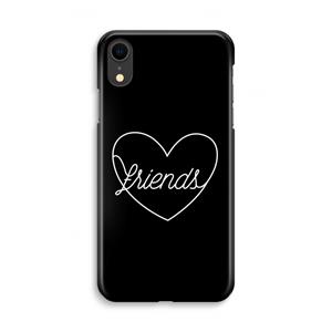 CaseCompany Friends heart black: iPhone XR Volledig Geprint Hoesje