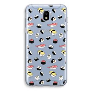 CaseCompany Sushi time: Samsung Galaxy J5 (2017) Transparant Hoesje
