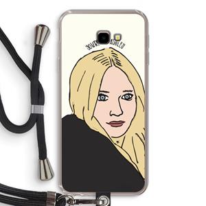 CaseCompany Ashley: Samsung Galaxy J4 Plus Transparant Hoesje met koord