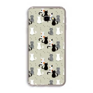 CaseCompany Katten: Samsung Galaxy J4 Plus Transparant Hoesje