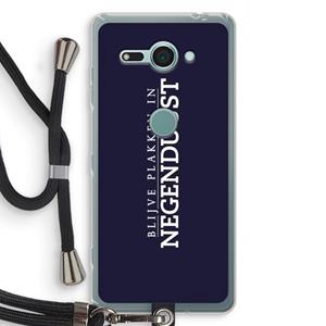CaseCompany Blijve plakken in Negenduust: Sony Xperia XZ2 Compact Transparant Hoesje met koord