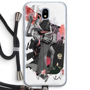 CaseCompany Dissimulation du réel: Samsung Galaxy J5 (2017) Transparant Hoesje met koord