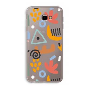 CaseCompany Abstract: Samsung Galaxy J4 Plus Transparant Hoesje