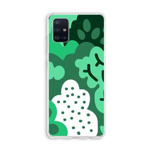 CaseCompany Bushes: Galaxy A51 4G Transparant Hoesje
