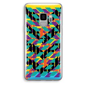 CaseCompany Skew Bee 1: Samsung Galaxy S9 Transparant Hoesje