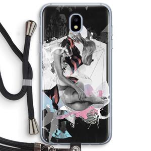 CaseCompany Camouflage de sommeil: Samsung Galaxy J5 (2017) Transparant Hoesje met koord