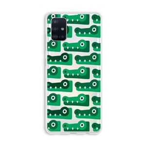 CaseCompany Crocs: Galaxy A51 4G Transparant Hoesje