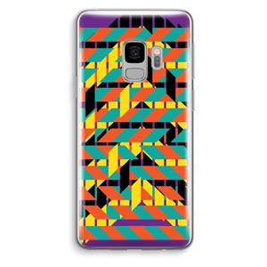 CaseCompany Skew Bee 2: Samsung Galaxy S9 Transparant Hoesje