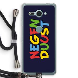 CaseCompany 90's One: Sony Xperia XZ2 Compact Transparant Hoesje met koord