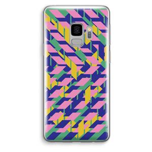 CaseCompany Skew Blush 1: Samsung Galaxy S9 Transparant Hoesje