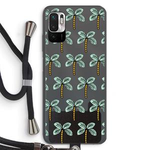 CaseCompany Paradise: Xiaomi Redmi Note 10 5G Transparant Hoesje met koord