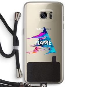 CaseCompany Abstract Spectrum: Samsung Galaxy S7 Edge Transparant Hoesje met koord