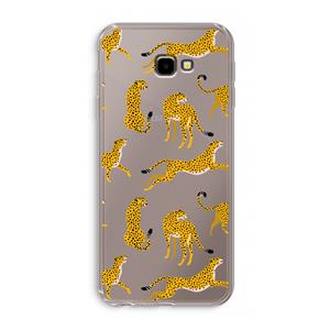 CaseCompany Luipaard: Samsung Galaxy J4 Plus Transparant Hoesje