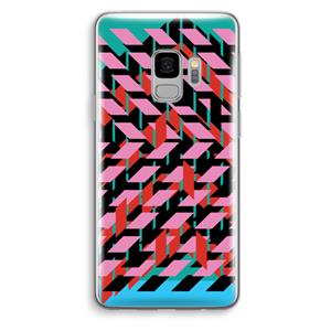 CaseCompany Skew Blush 2: Samsung Galaxy S9 Transparant Hoesje