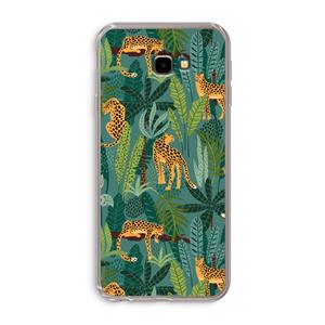 CaseCompany Luipaard 2: Samsung Galaxy J4 Plus Transparant Hoesje