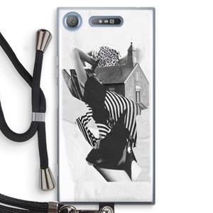 CaseCompany House: Sony Xperia XZ1 Transparant Hoesje met koord