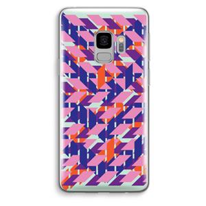 CaseCompany Skew Blush 3: Samsung Galaxy S9 Transparant Hoesje