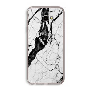 CaseCompany Witte marmer 2: Samsung Galaxy J4 Plus Transparant Hoesje