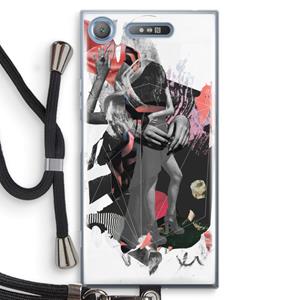 CaseCompany Dissimulation du réel: Sony Xperia XZ1 Transparant Hoesje met koord