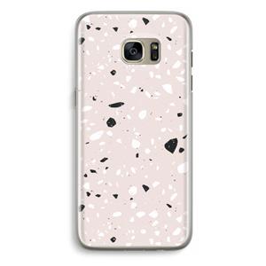 CaseCompany Terrazzo N°20: Samsung Galaxy S7 Edge Transparant Hoesje