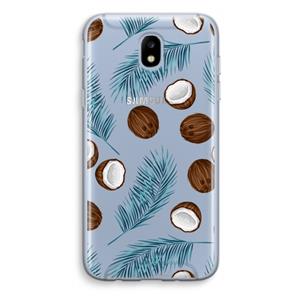 CaseCompany Kokosnoot roze: Samsung Galaxy J5 (2017) Transparant Hoesje