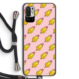 CaseCompany Waterijsjes: Xiaomi Redmi Note 10 5G Transparant Hoesje met koord