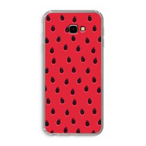 CaseCompany Watermelon: Samsung Galaxy J4 Plus Transparant Hoesje
