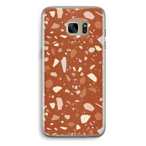 CaseCompany Terrazzo N°22: Samsung Galaxy S7 Edge Transparant Hoesje