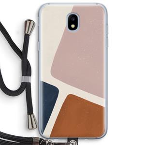 CaseCompany Geo #2: Samsung Galaxy J5 (2017) Transparant Hoesje met koord