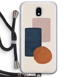 CaseCompany Geo #3: Samsung Galaxy J5 (2017) Transparant Hoesje met koord
