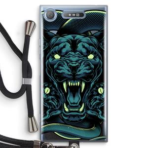 CaseCompany Cougar and Vipers: Sony Xperia XZ1 Transparant Hoesje met koord