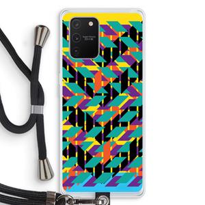 CaseCompany Skew Bee 1: Samsung Galaxy S10 Lite Transparant Hoesje met koord