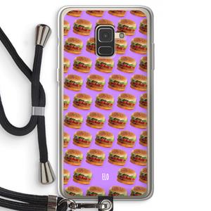 CaseCompany Giants: Samsung Galaxy A8 (2018) Transparant Hoesje met koord
