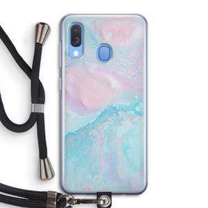 CaseCompany Fantasie pastel: Samsung Galaxy A40 Transparant Hoesje met koord