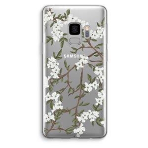 CaseCompany Blossoming spring: Samsung Galaxy S9 Transparant Hoesje