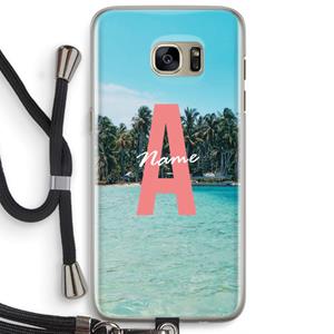 CaseCompany Pacific Dream: Samsung Galaxy S7 Edge Transparant Hoesje met koord