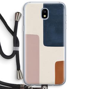CaseCompany Geo #5: Samsung Galaxy J5 (2017) Transparant Hoesje met koord