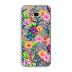 CaseCompany Tropisch 2: Samsung Galaxy J4 Plus Transparant Hoesje
