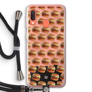 CaseCompany Giants: Samsung Galaxy A20e Transparant Hoesje met koord