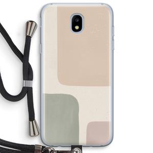 CaseCompany Geo #7: Samsung Galaxy J5 (2017) Transparant Hoesje met koord