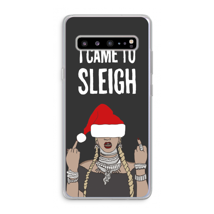 CaseCompany Came To Sleigh: Samsung Galaxy S10 5G Transparant Hoesje