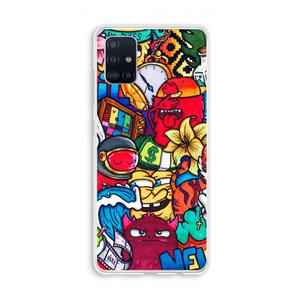 CaseCompany No Rules: Galaxy A51 4G Transparant Hoesje