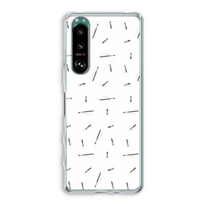 CaseCompany Hipster stripes: Sony Xperia 5 III Transparant Hoesje