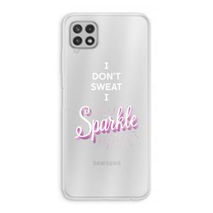 CaseCompany Sparkle quote: Samsung Galaxy A22 4G Transparant Hoesje