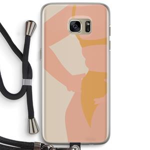 CaseCompany Bikini body: Samsung Galaxy S7 Edge Transparant Hoesje met koord
