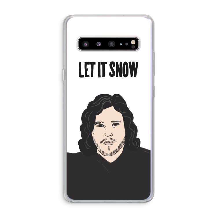 CaseCompany Let It Snow: Samsung Galaxy S10 5G Transparant Hoesje